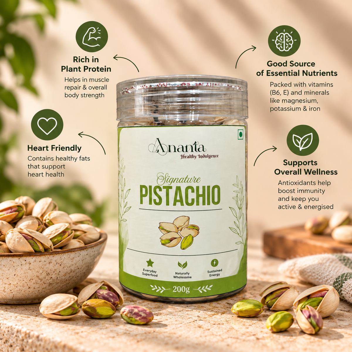 Salted Pistachios - Premium Lightly Salted Pistachio Nuts