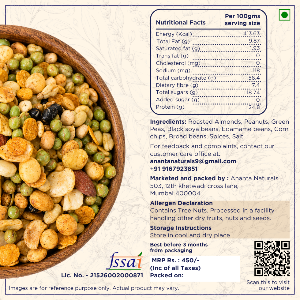 Protein Plus - Crunchy Nut & Bean Snack Mix
