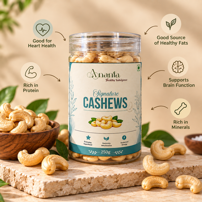Salted Cashews - Premium Lightly Salted  Jumbo Cashews
