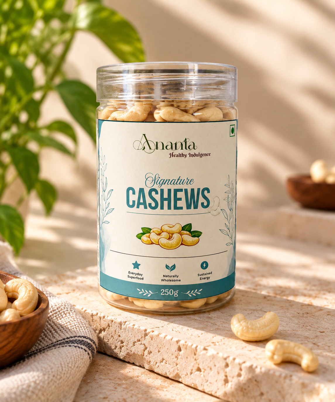 Salted Cashews - Premium Lightly Salted  Jumbo Cashews
